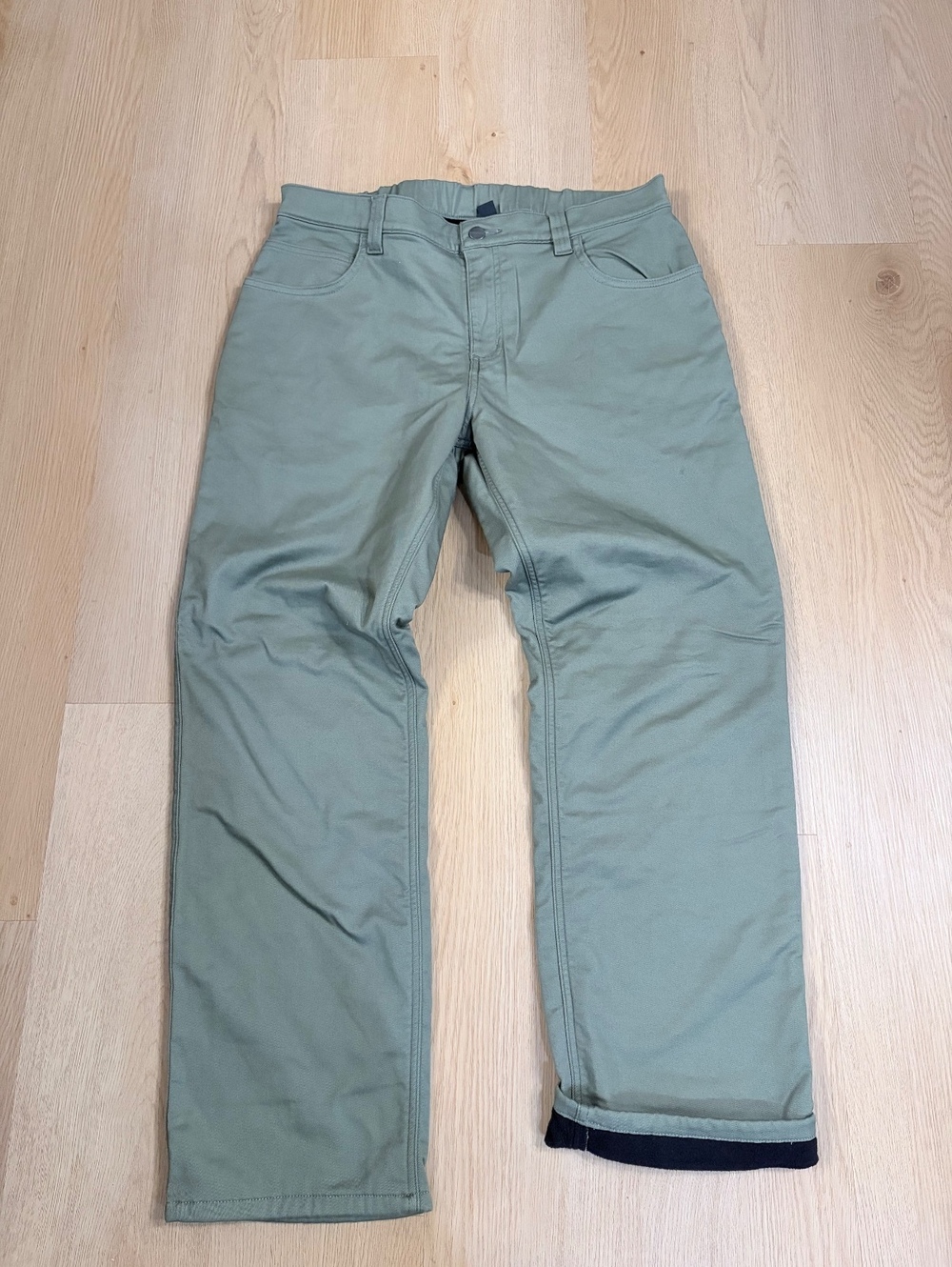 Men’s Carhartt Force Fleece Lined Relaxed Fit Pants Green 36x30 NWT